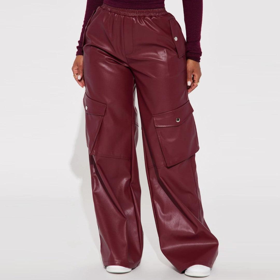 Stylish Hook And Loop Closer Pants With Four Pockets - The Urban Tannery